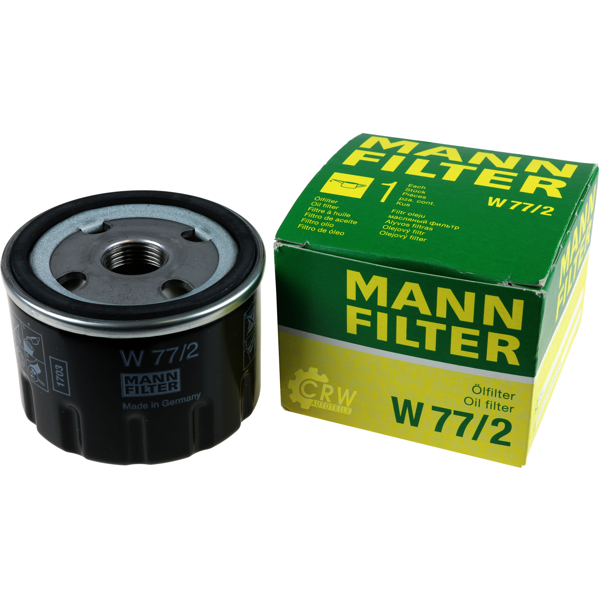 MANN-FILTER Ölfilter W 77/2 Oil Filter
