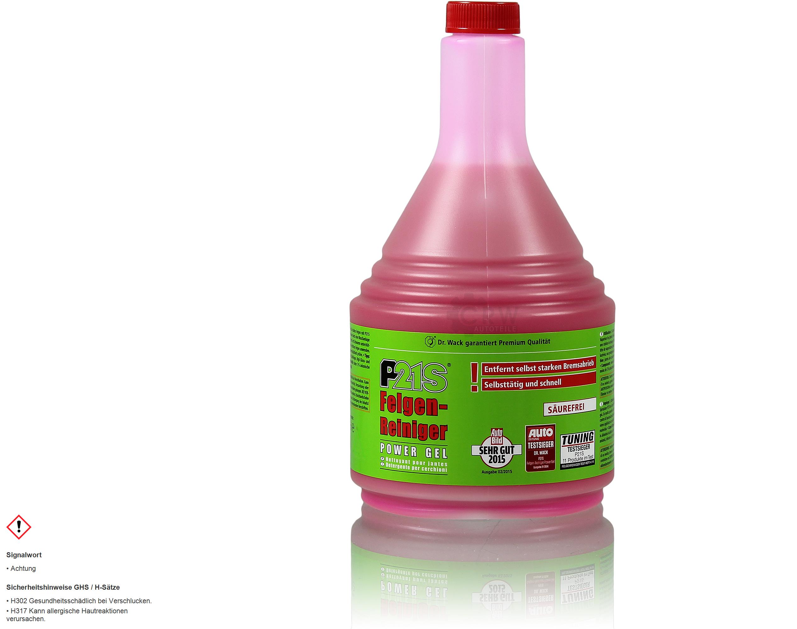 Dr.Wack P21S Felgen-Reiniger POWER GEL Nachfüllflasche 1000 ml 1 Liter