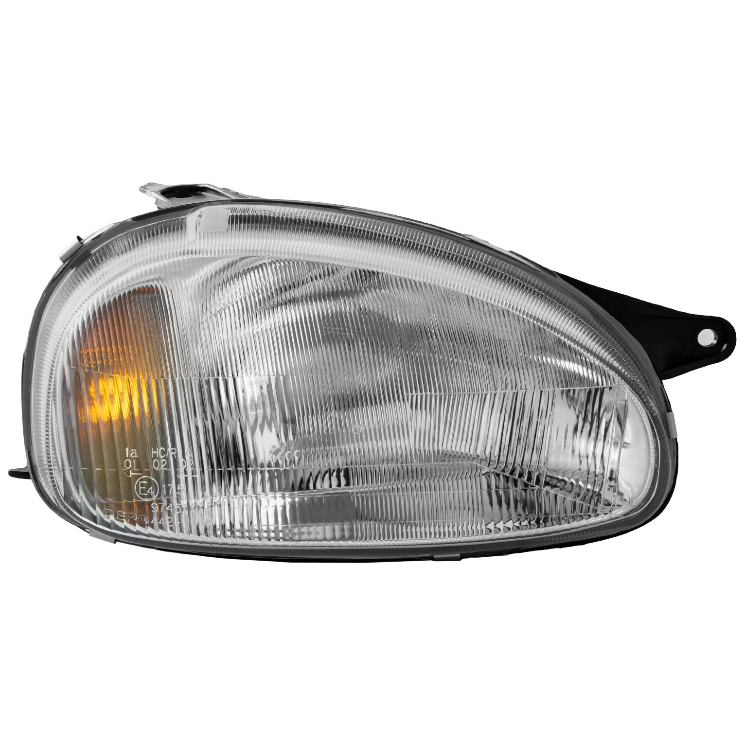 Halogen Scheinwerfer rechts für OPEL CORSA B Bj. 03/93-09/00 H4 mit Blinker D7B