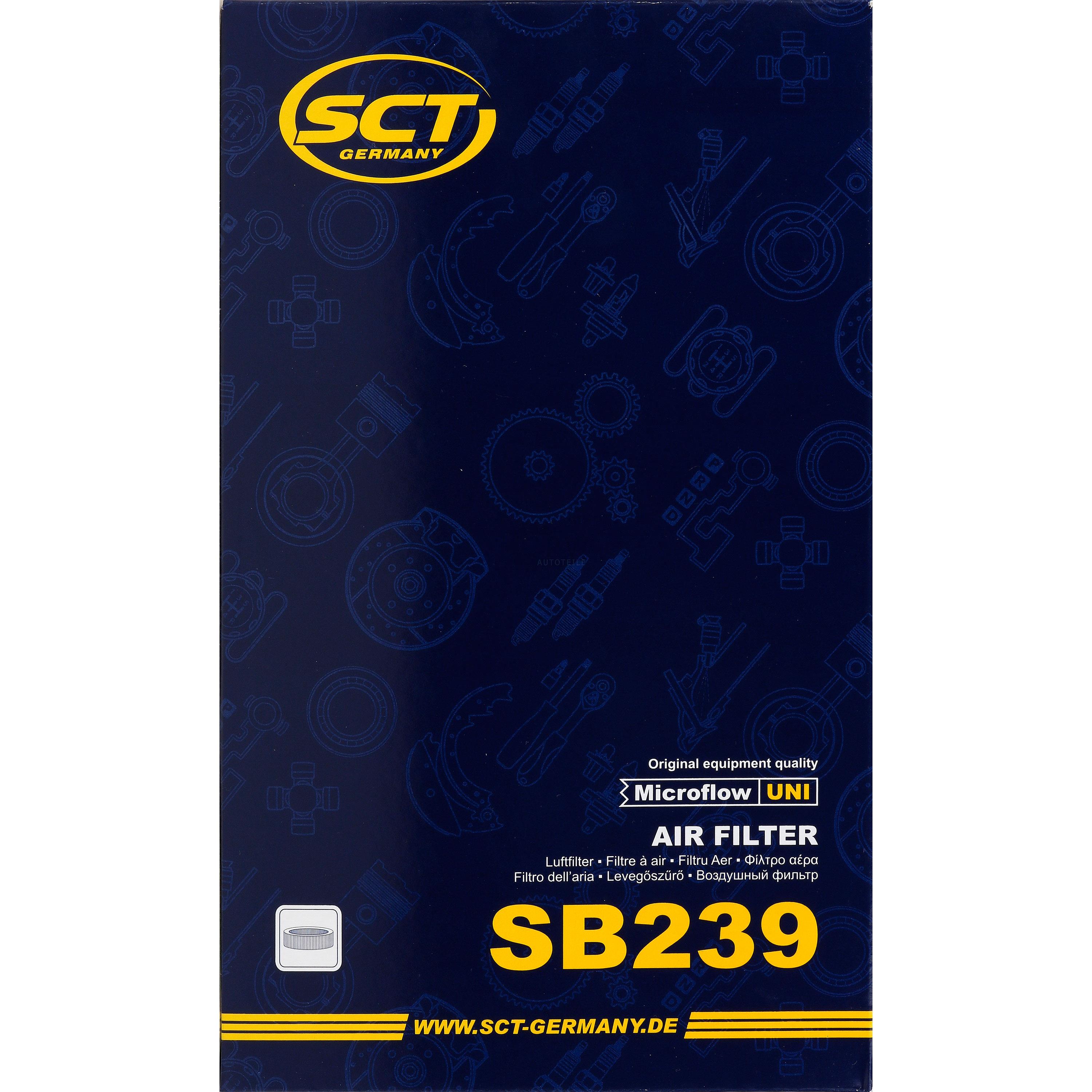 SCT Luftfilter Motorluftfilter SB 239 Air Filter