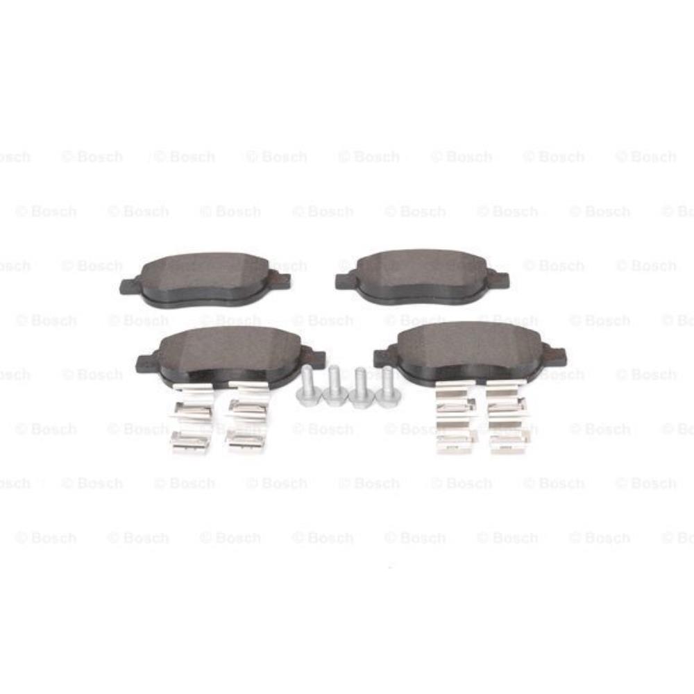 BOSCH Satz Bremsbeläge + Bremsscheiben belüftet vorne für Peugeot 207 WA WC 