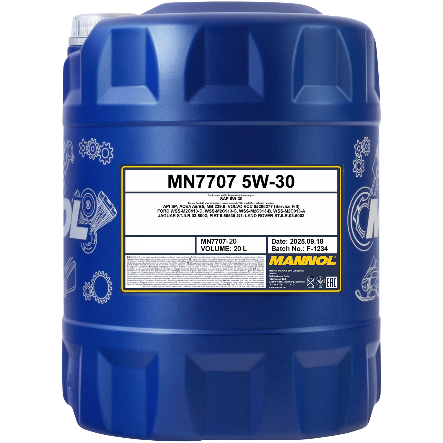 20 L Motoröl MN7707-20 SAE 5W-30