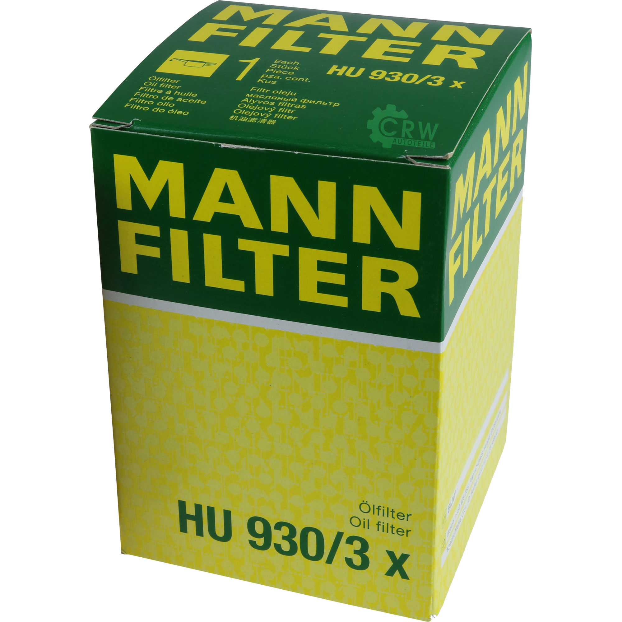 MANN-FILTER Ölfilter HU 930/3 x Oil Filter