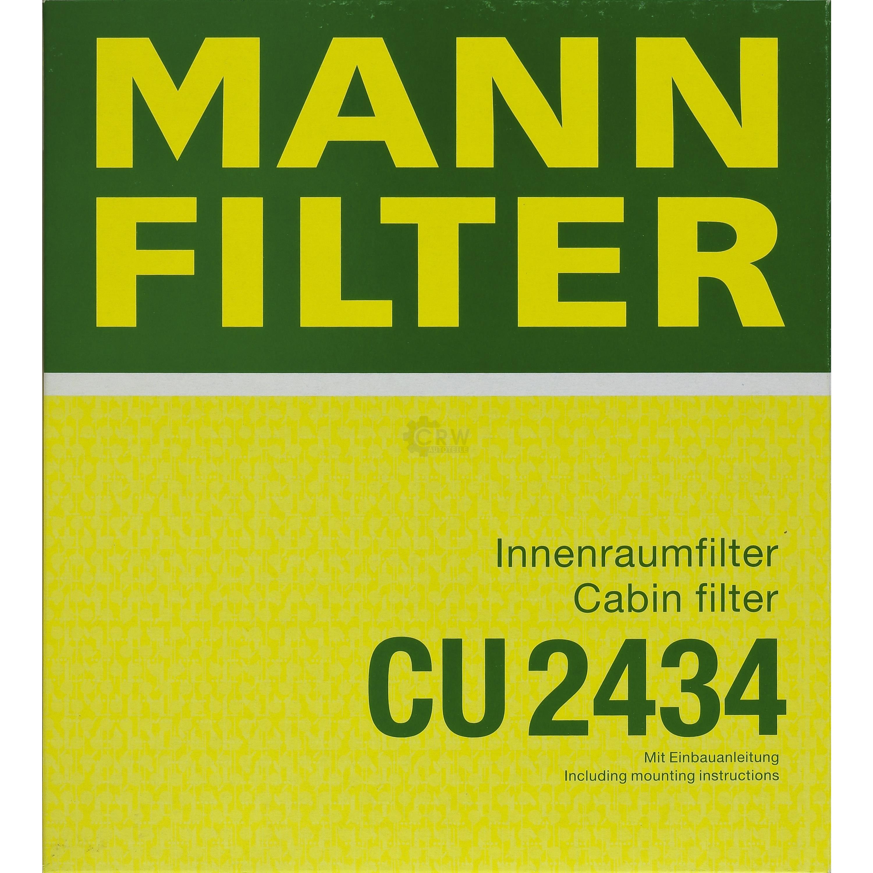 MANN-FILTER Innenraumfilter Pollenfilter CU 2434