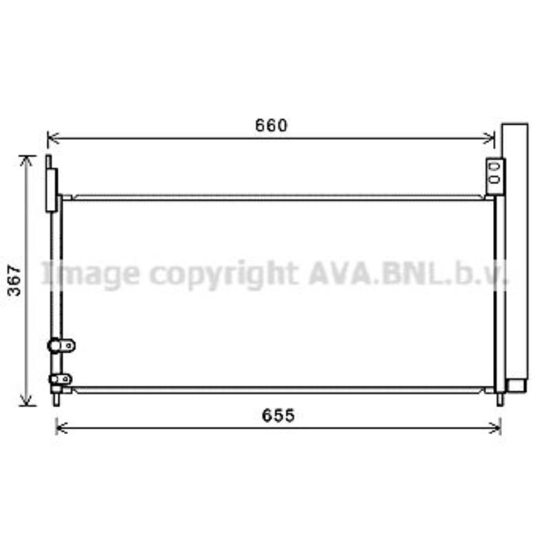 Kondensator Klimaanlage Klimakondensator für Toyota Prius Plus ZVW4_