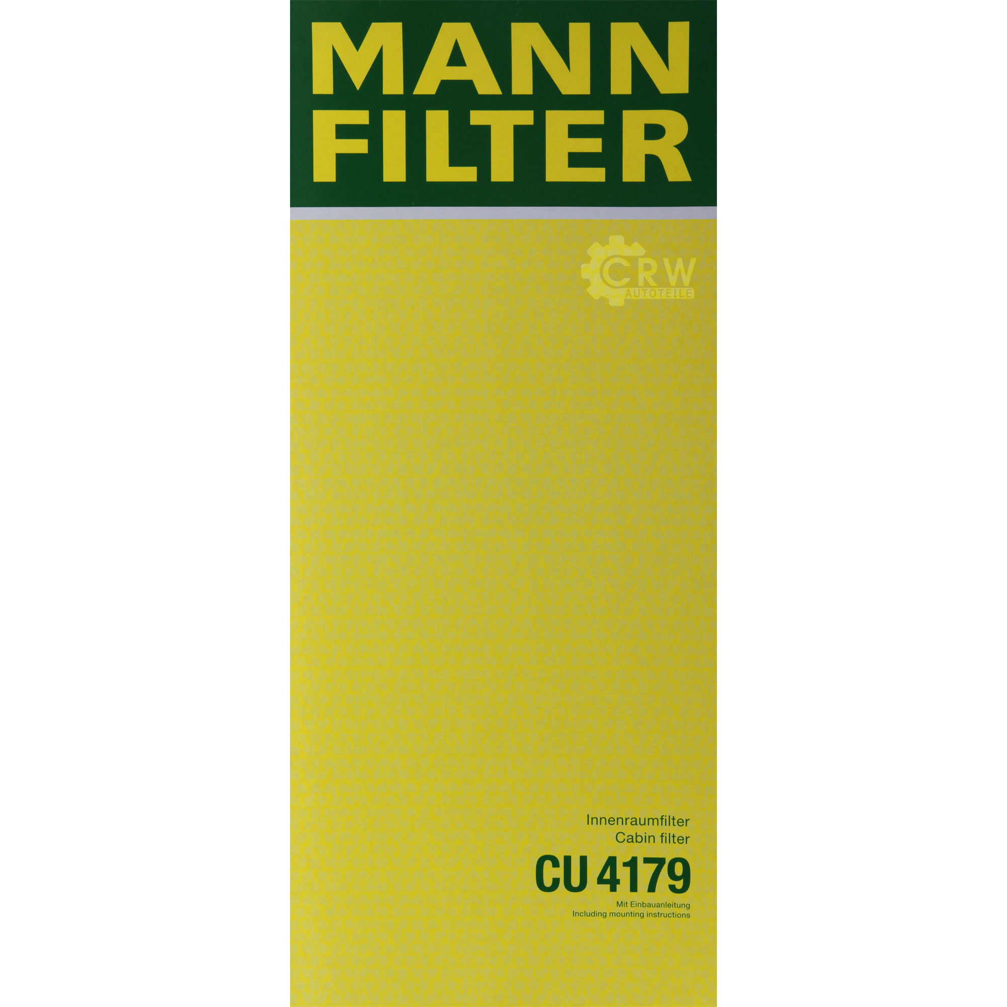 MANN-FILTER Innenraumfilter Pollenfilter CU 4179