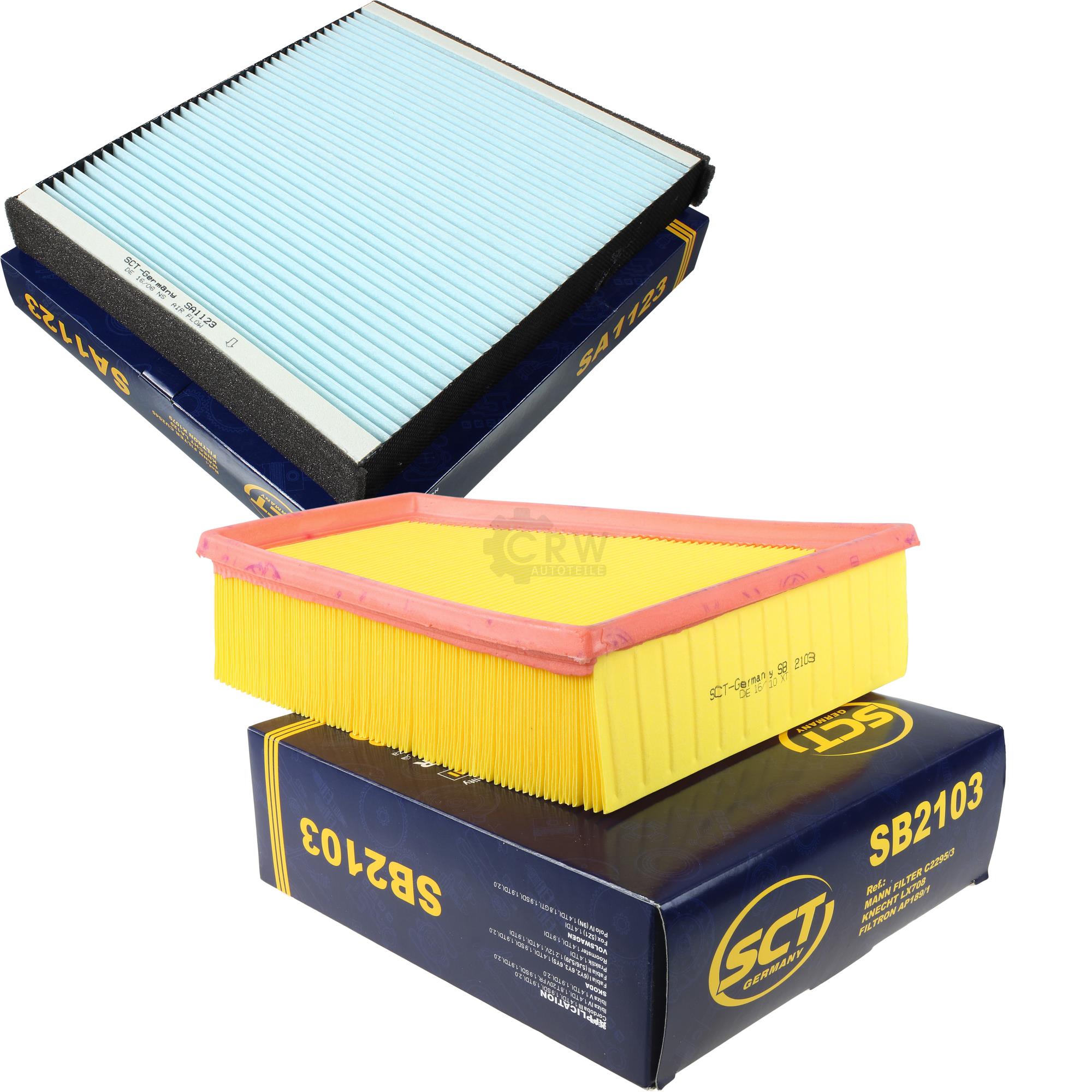 SCT-FILTER SET für Stufenheck 6Y3 1.4 TDI Combi 6Y5 VW Polo 9N_ 1.9