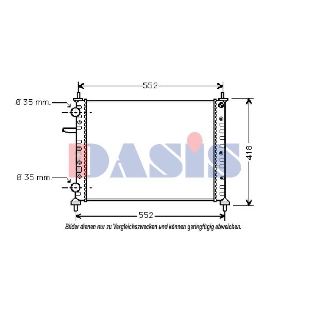 Wasserkühler mechanisch gefügt für Fiat Multipla 186 1.6 100 16V
