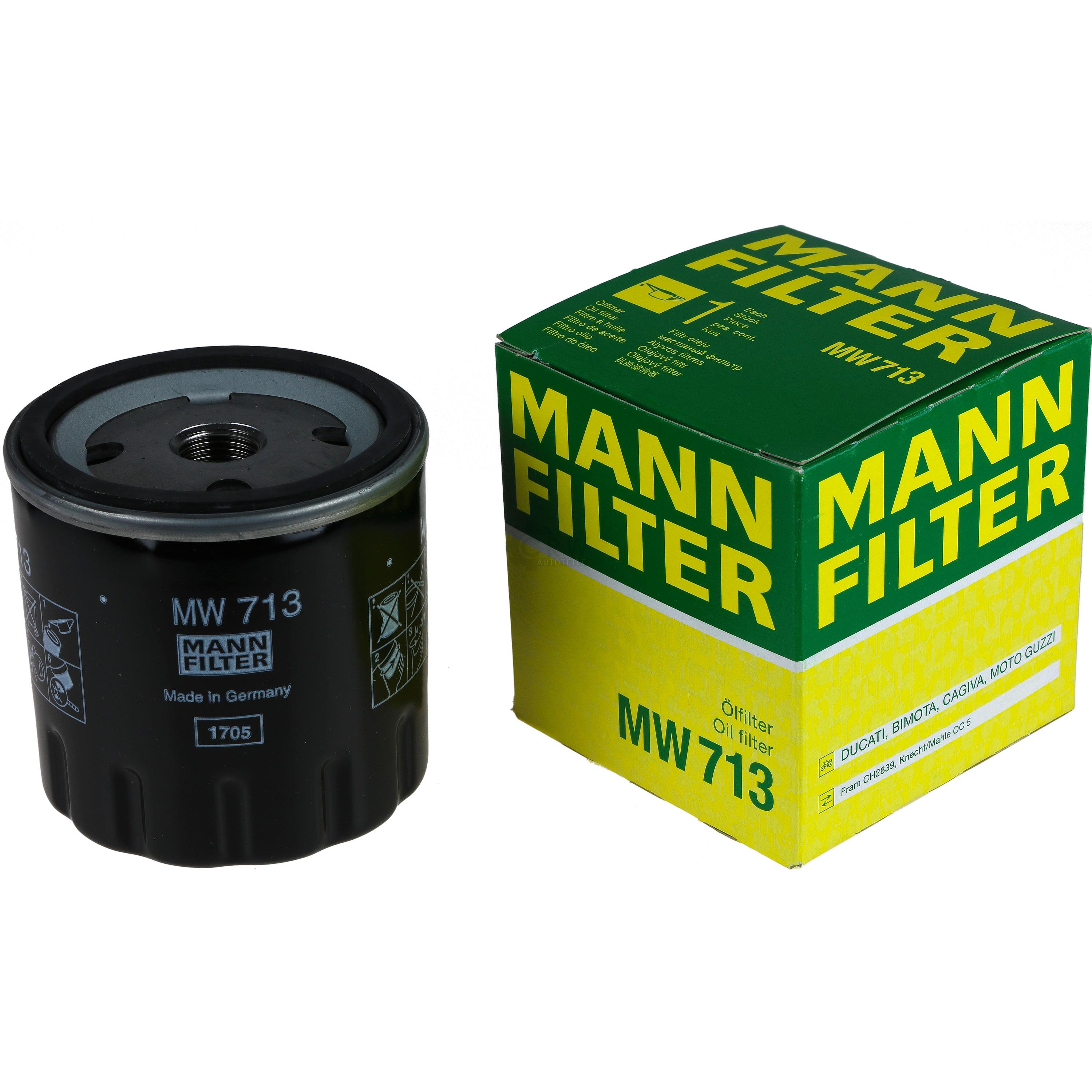 MANN-FILTER Ölfilter MW 713 Oil Filter