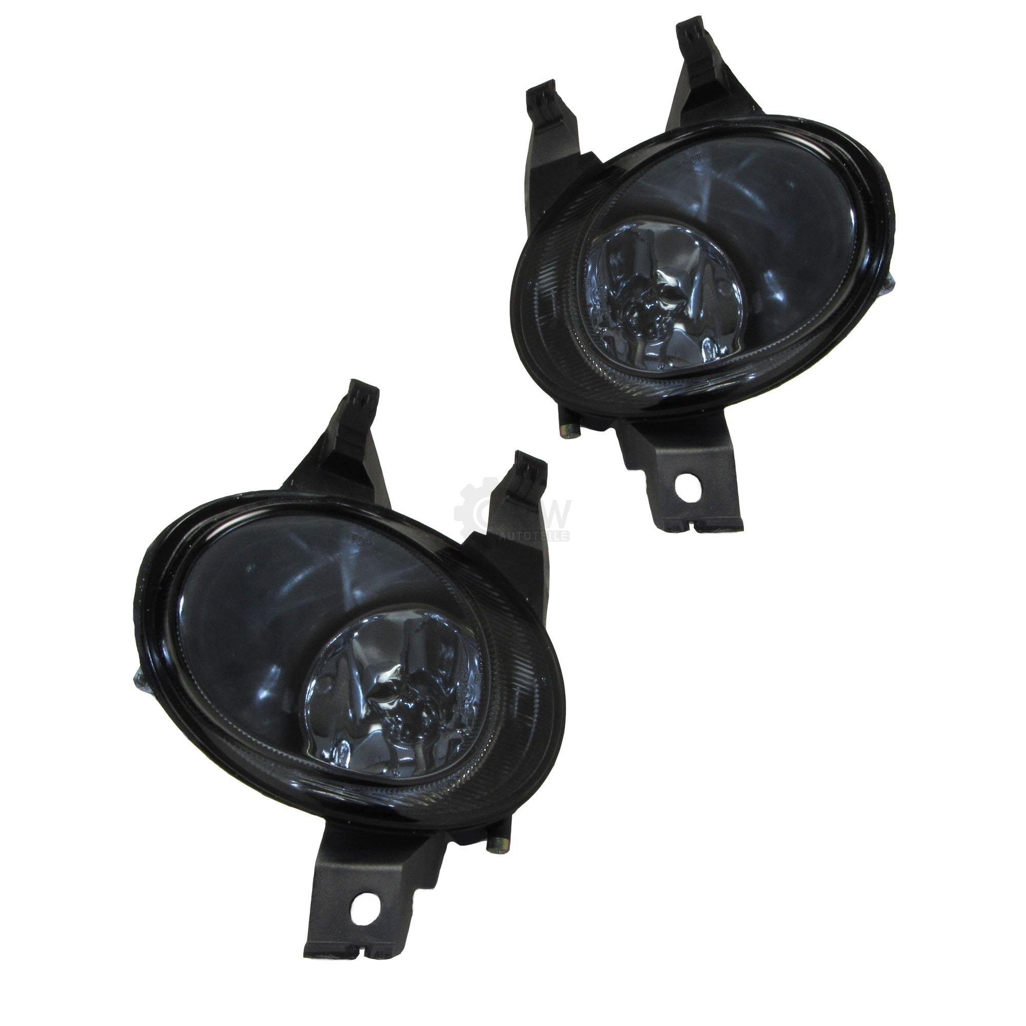 Nebelscheinwerfer Lampen Set H1 für Peugeot 206 98-05 smoke schwarz