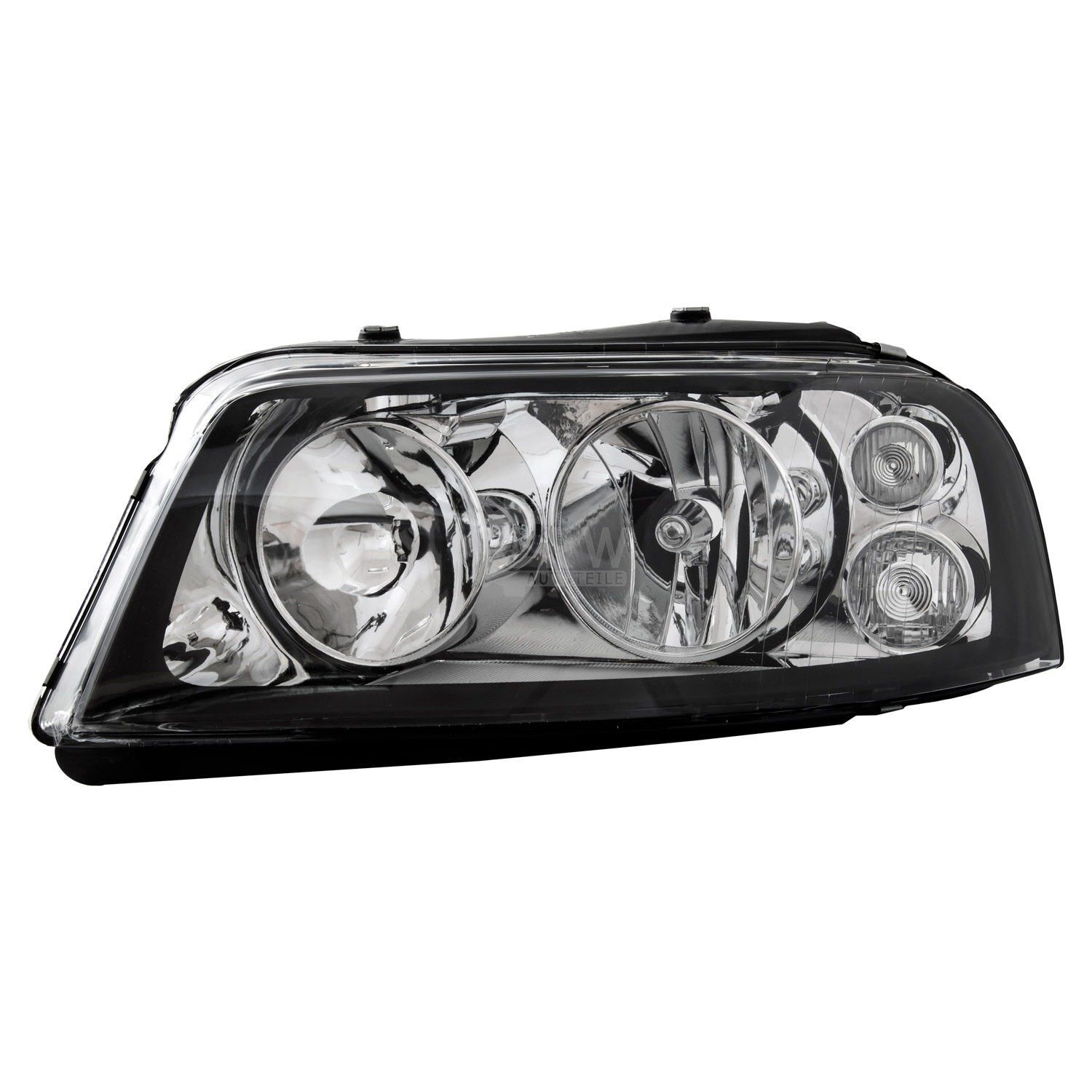 Scheinwerfer links für Seat Alhambra Bj. 00-10 Facelift Reflektor schwarz H7+H1
