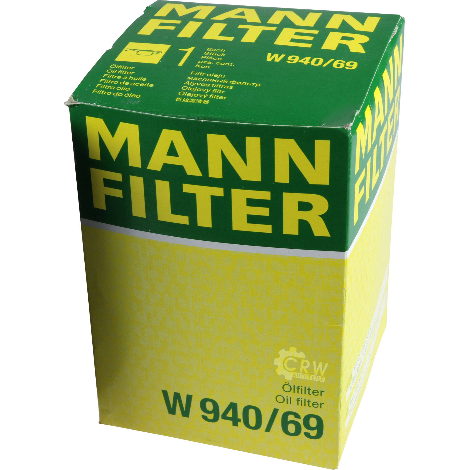 MANN-FILTER Ölfilter Oelfilter W 940/69 Oil Filter
