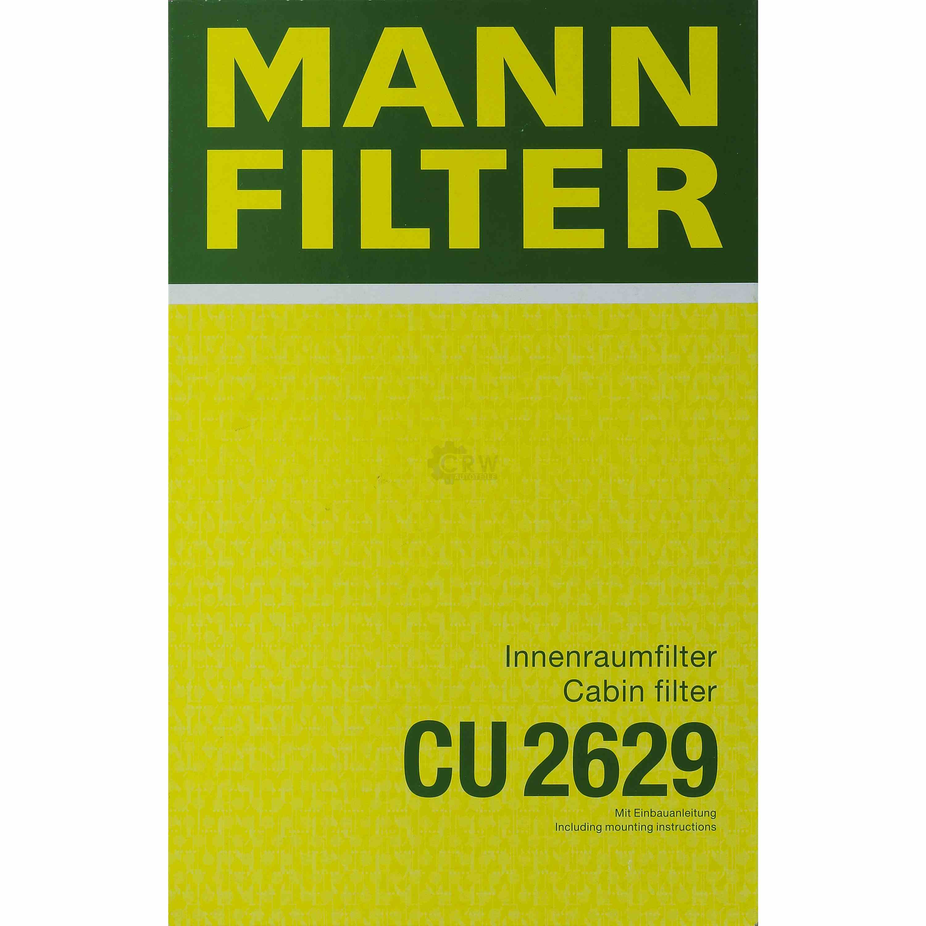 MANN-FILTER Innenraumfilter Pollenfilter CU 2629