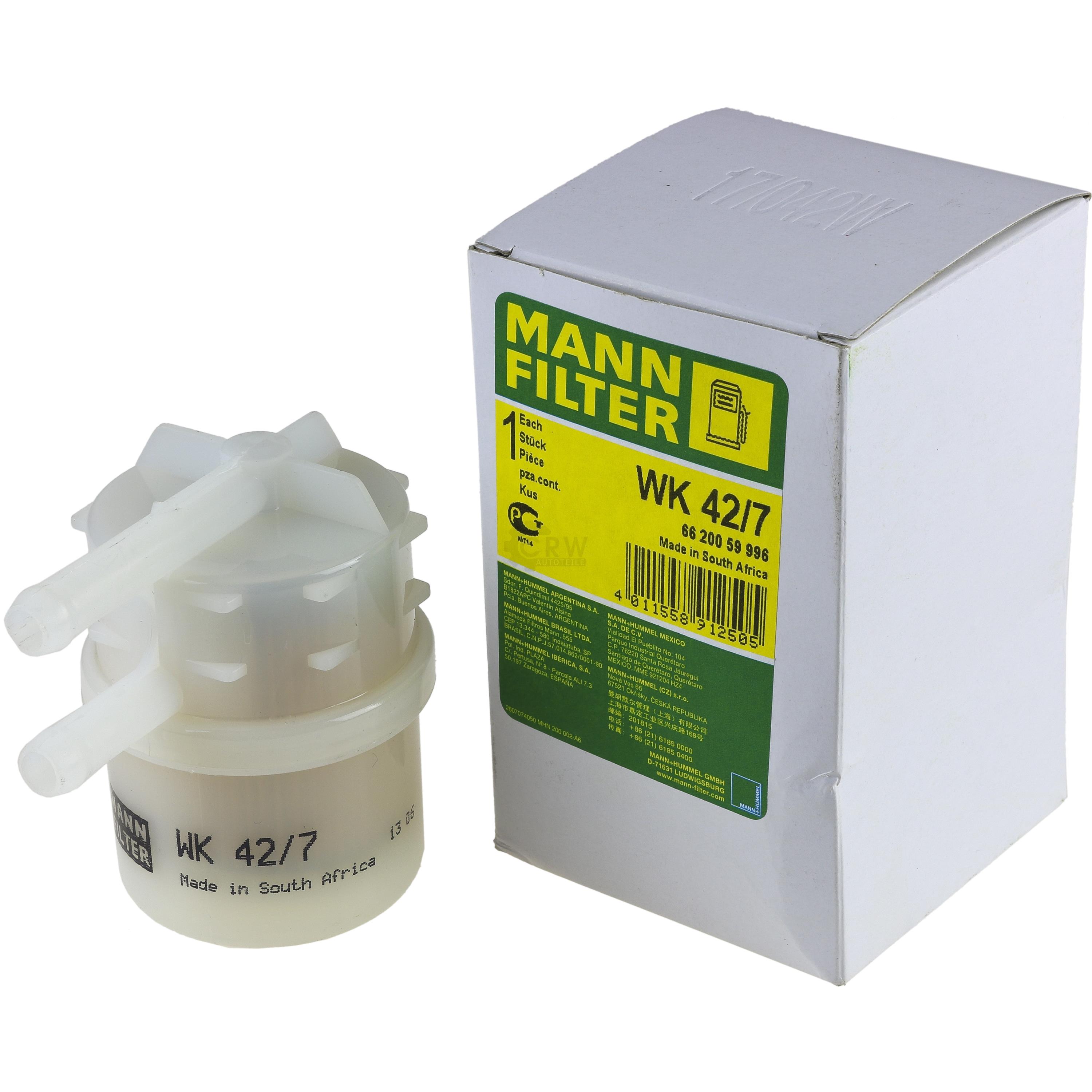 MANN-FILTER Kraftstofffilter WK 42/7 Fuel Filter