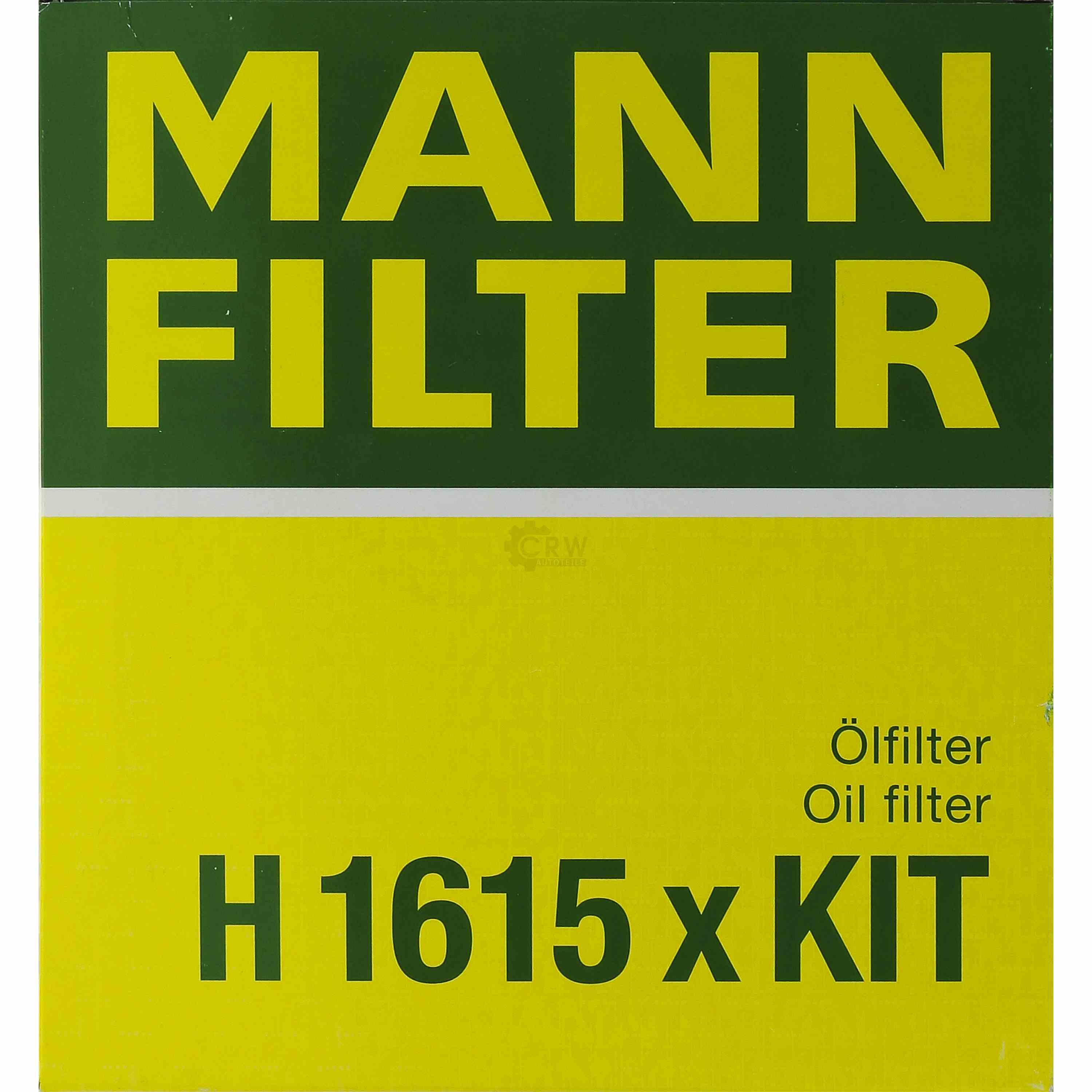 MANN-FILTER Getriebeölfilter für Automatikgetriebe H 1615 x KIT