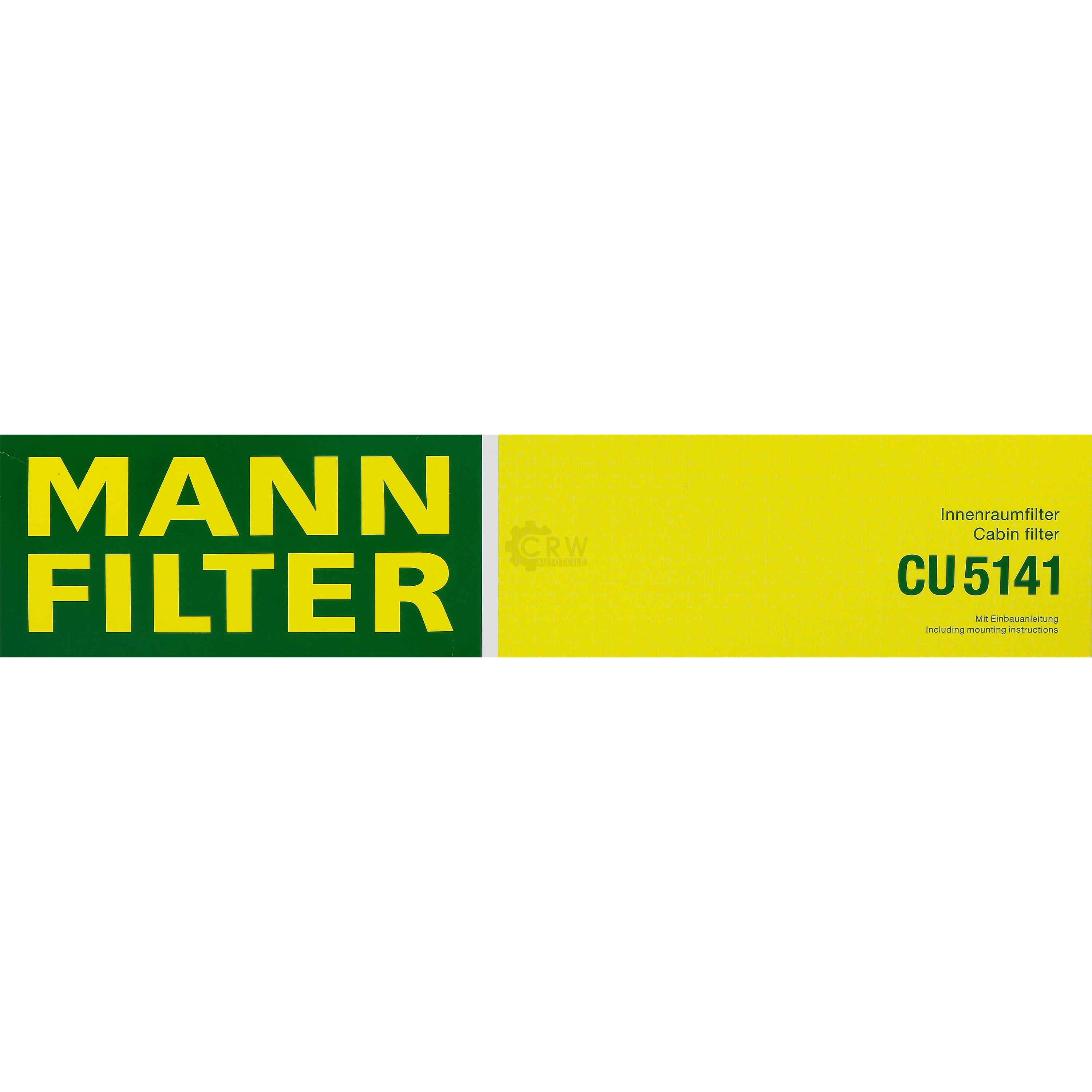 MANN-FILTER Innenraumfilter Pollenfilter CU 5141