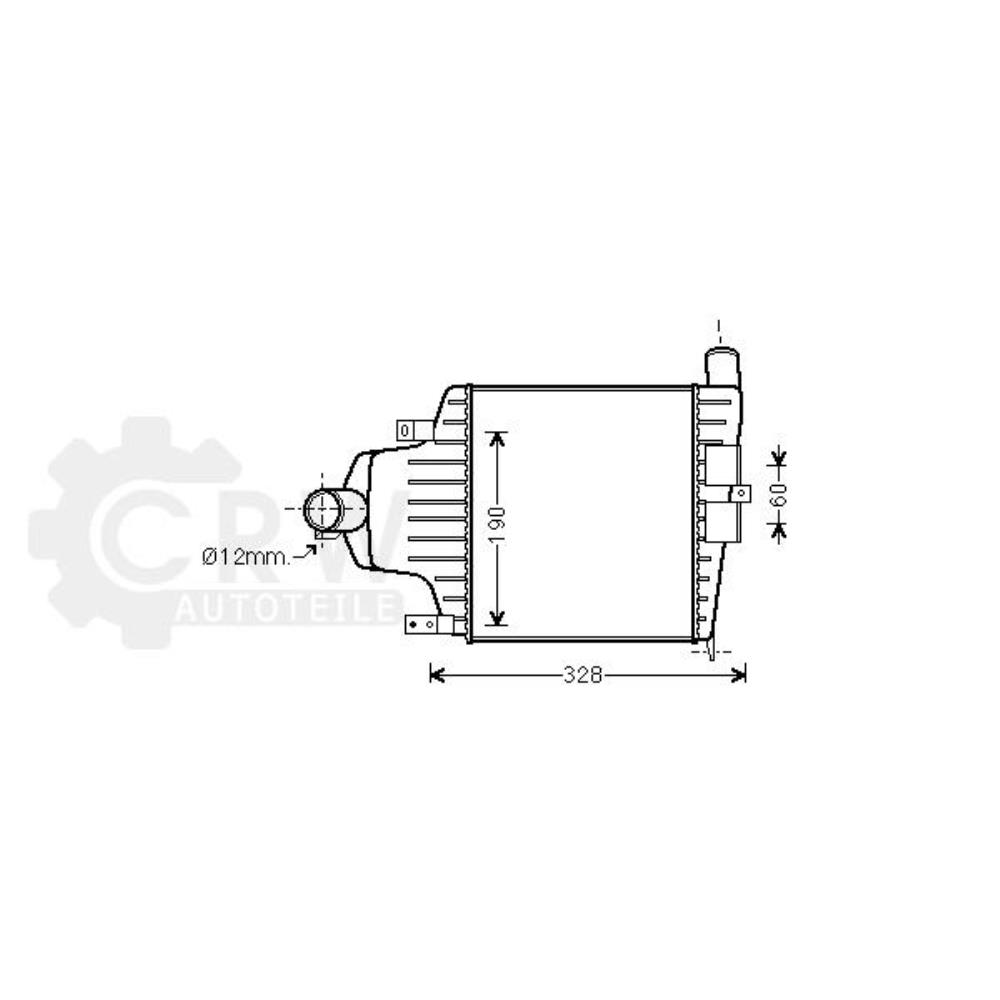 Ladeluftkühler für Opel Zafira B A05 Astra H L48 L08 Vauxhall MK V Twintop M75