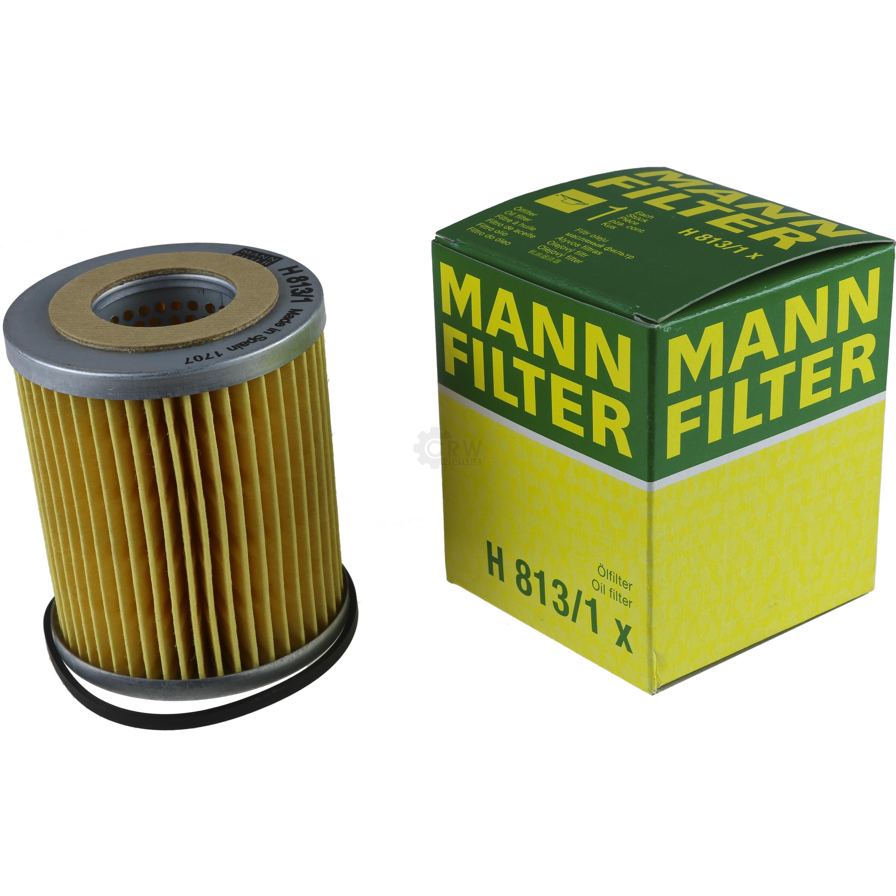 MANN-FILTER Ölfilter H 813/1 x Oelfilter Oil