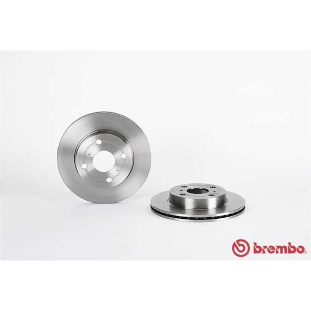 BREMBO Satz Bremsen Bremsscheiben belüftet vorne + Bremsbeläge für Toyota Yaris