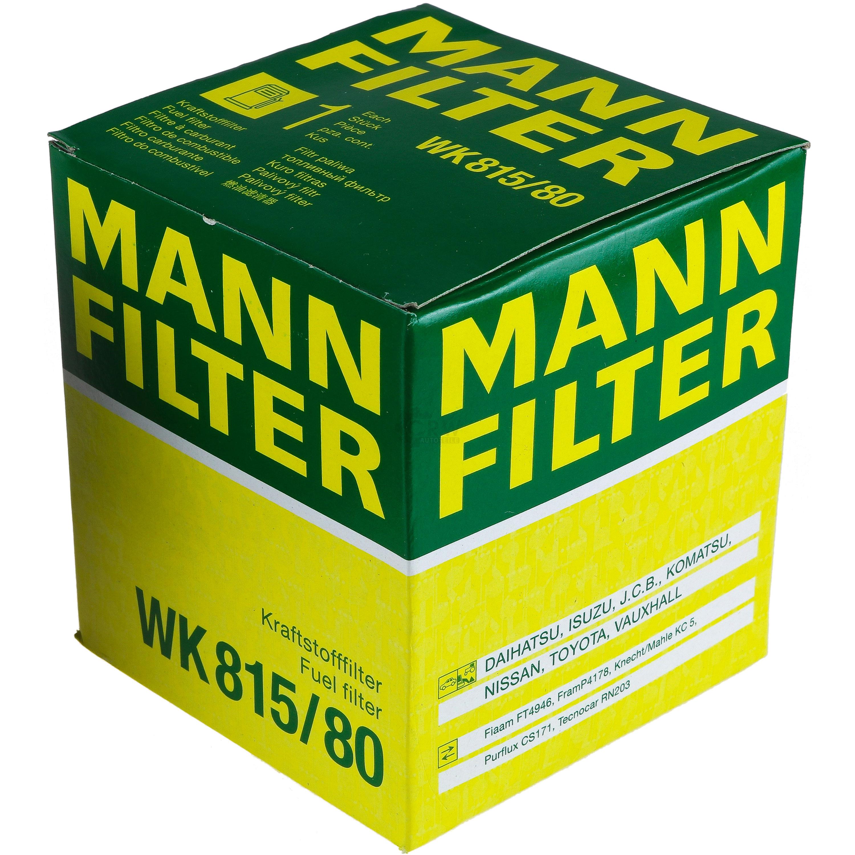 MANN-FILTER Kraftstofffilter WK 815/80 Fuel Filter